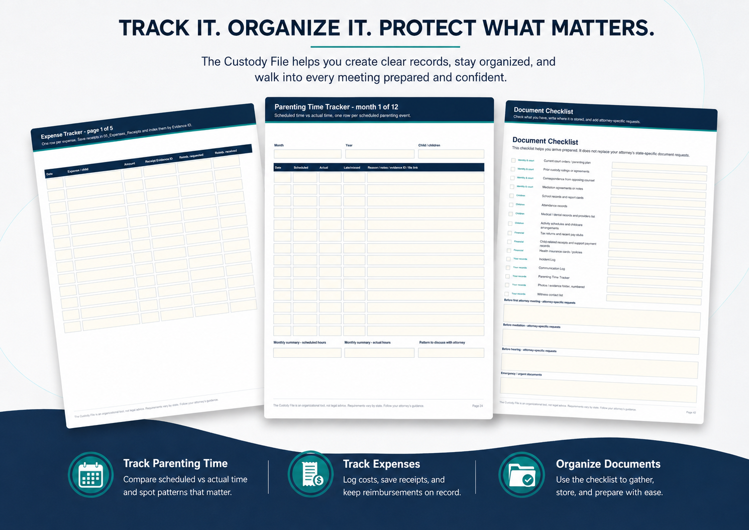 Parenting Time, Expenses & Document Checklist