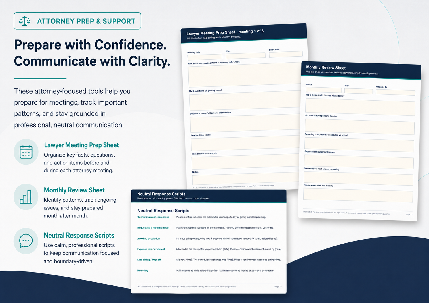 Attorney Prep & Neutral Response Scripts